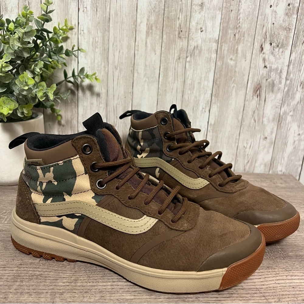 Vans Ultrarange Hi DI MTE Camo High-Top Sneakers Suede Unisex M6.5 W8